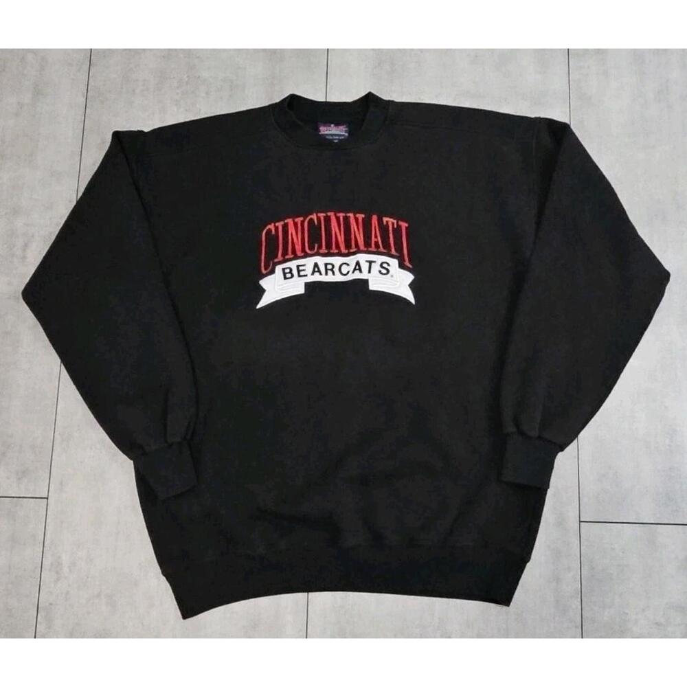 Vintage Cincinnati Bearcats Sweatshirt Mens‎ XXL Black